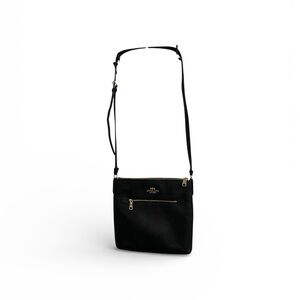 Coach Black Crossbody Bag with Gold Accents